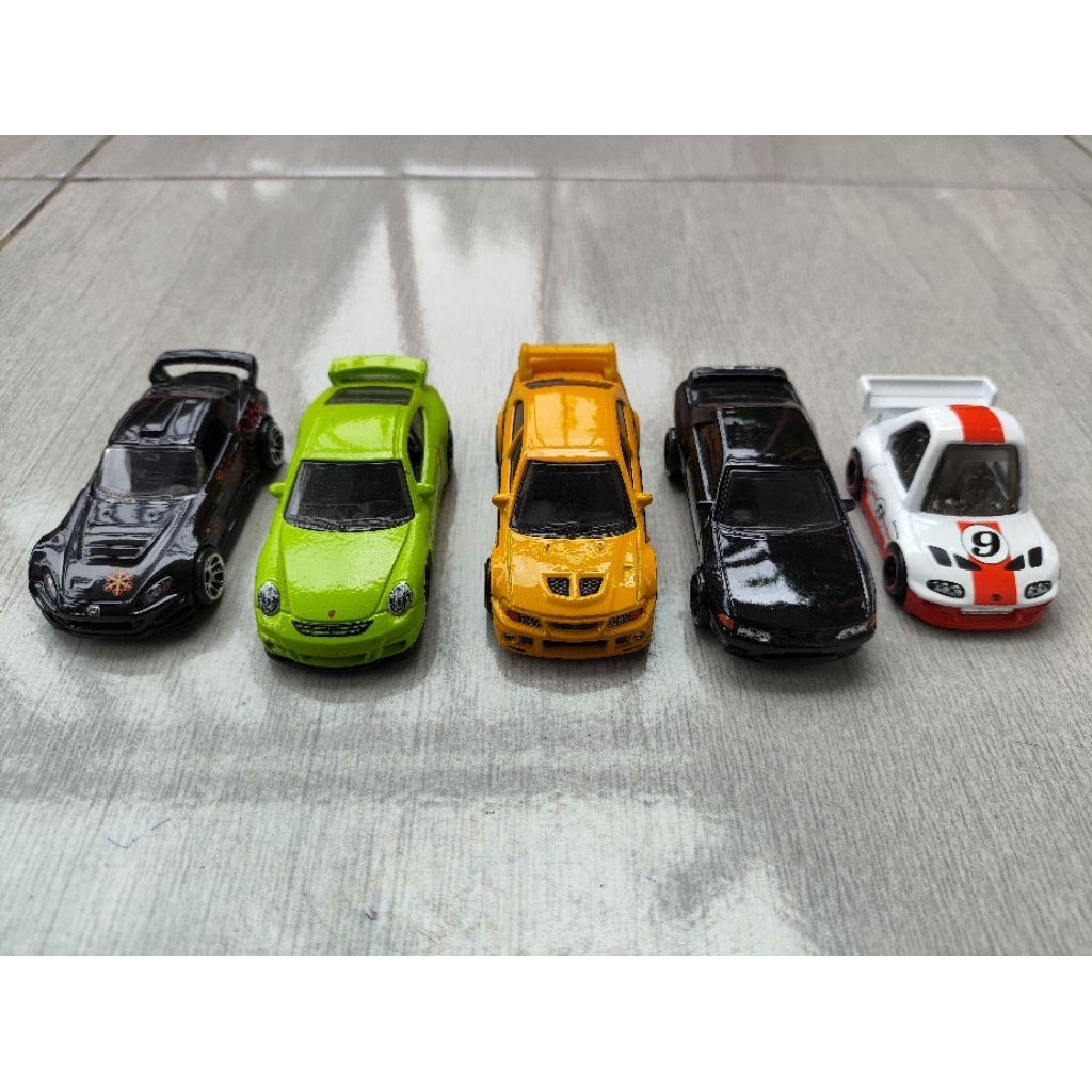 Hotwheels Loose s2000,Lancer,Porsche,R32,Supra Tooned