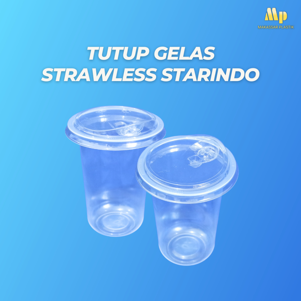 Tutup Gelas Strawless Starindo @50 Pcs