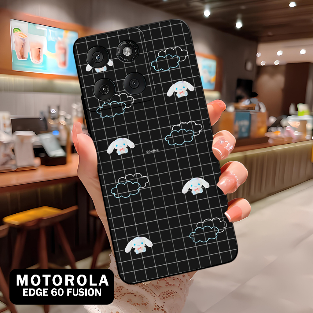 ( BT 15 ) Softcase Silikon hp Motorola Edge 60 Fusion l full karet lentur Untuk  Camera l Silicone l
