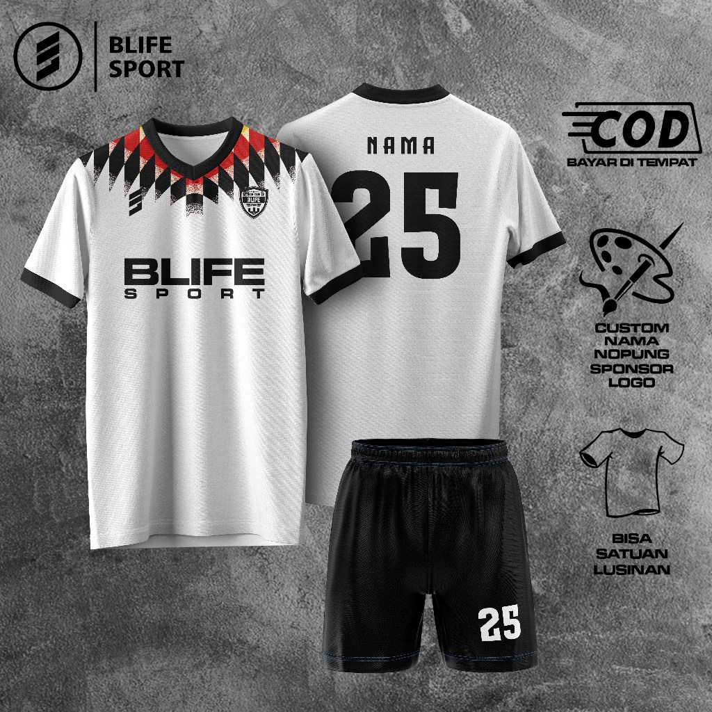 [ COD BISA SATUAN ] JERSEY FUTSAL/BOLA CUSTOM FULL PRINTING