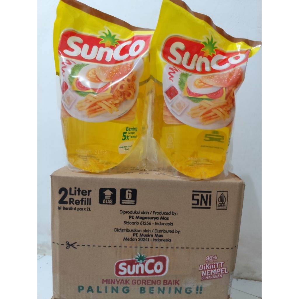 MINYAK GORENG SUNCO 2 LITER 1 DUS