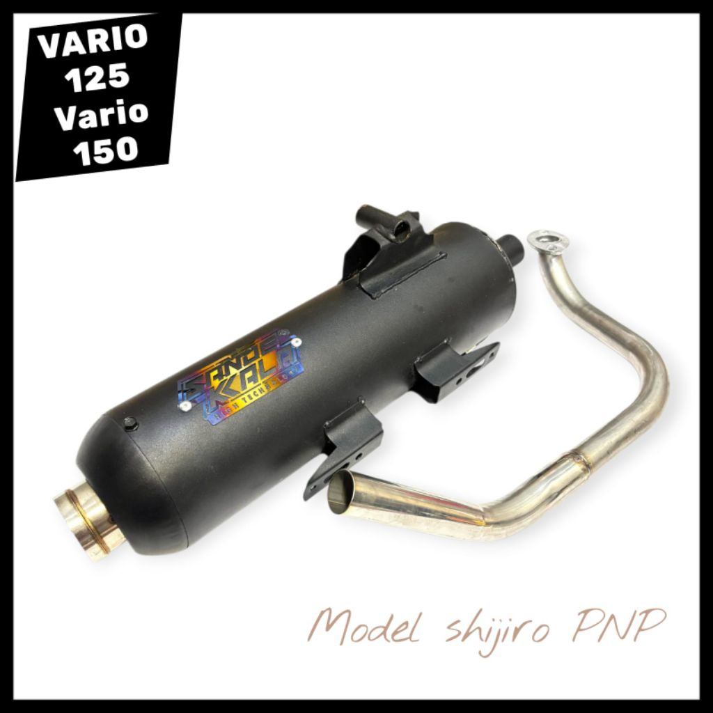 KNALPOT VARIO 125 VARIO 150 PCX 150 ORIGINAL SANDEKALA RACING PNP model shijiro