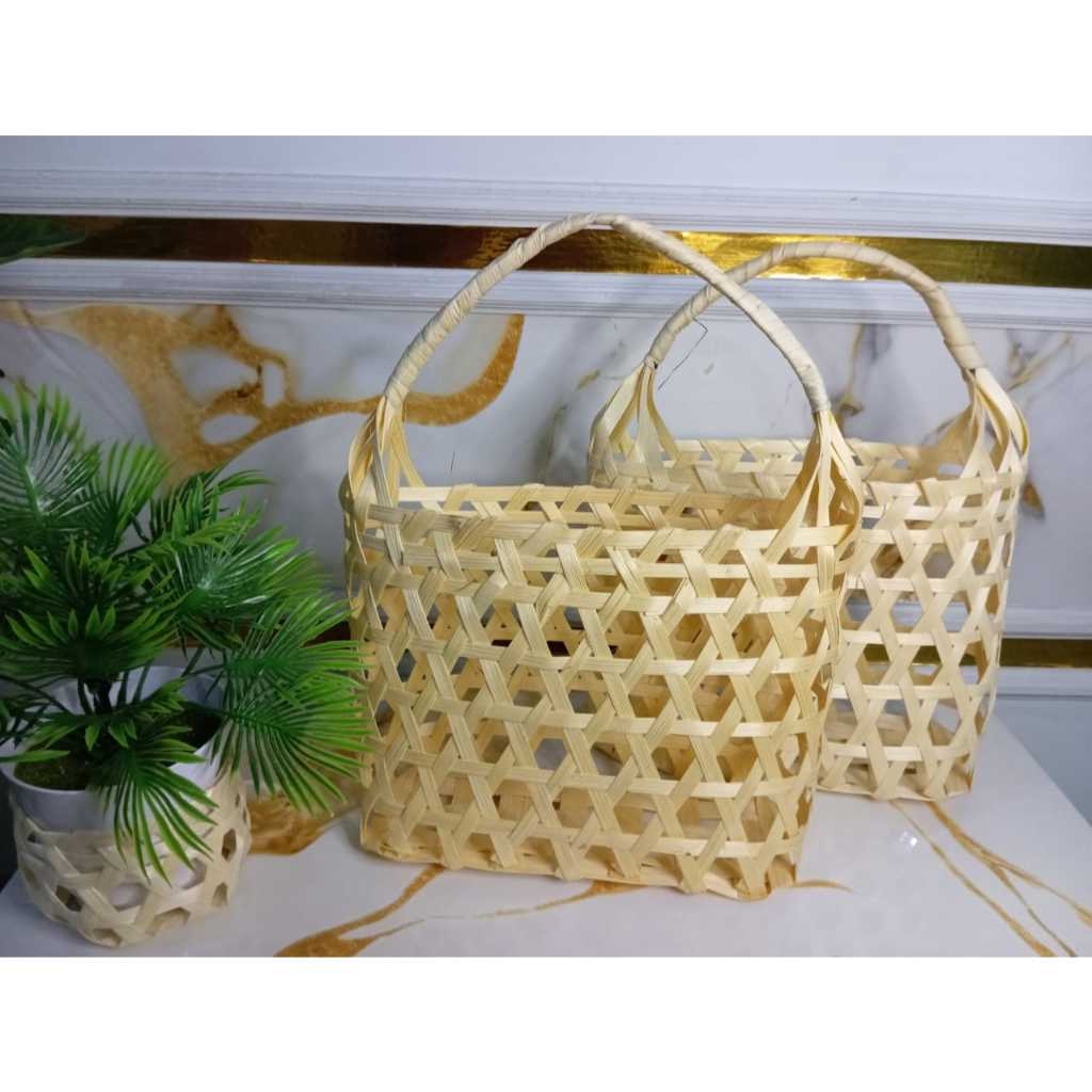 Galery Anyaman Bambu , keranjang buah  parcel keranjang bambu Tas Hampers Anyaman bambu Tas anyaman 
