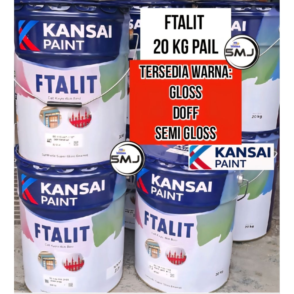 Ftalit 20kg Ftalit Pastel Green 112 River Blue 116 Lemon Yellow 147 Ftalit 20kg Pail Gloss Doff 20kg