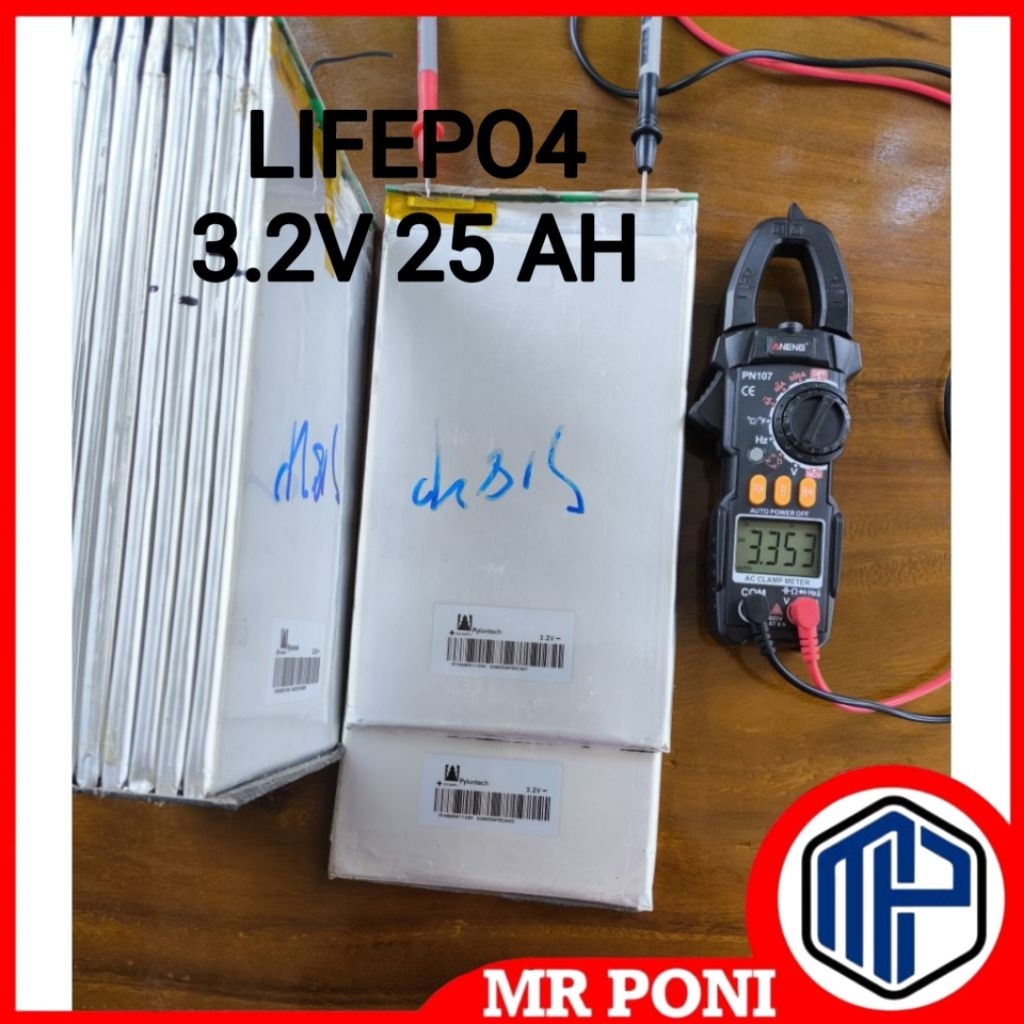 baterai lifepo4 sofpack 3.2v 25 ah 3c bekas copotan like new