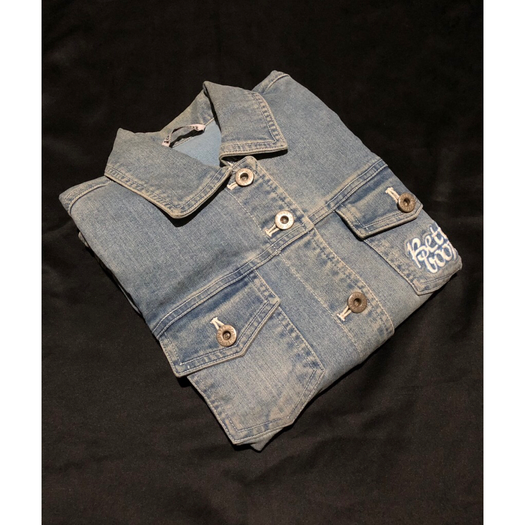 JACKET BETTY BOOP VINTAGE TRUCKER DENIM  SECOND ORIGINAL (XS)