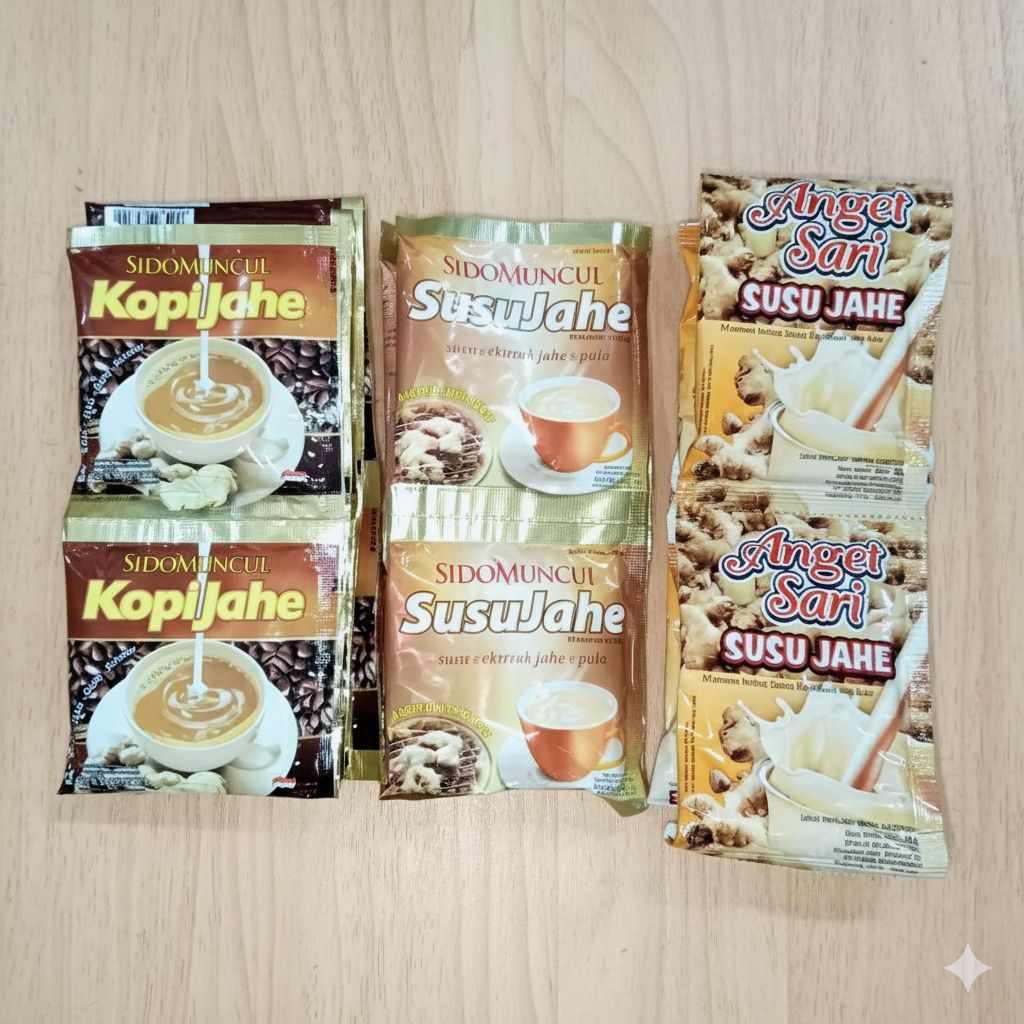 anget sari wedang jahe dan susu jahe 10 sachet(25g)