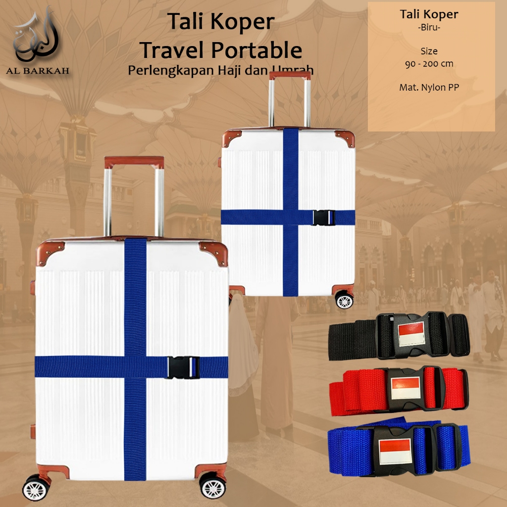 Sabuk Koper Haji Umroh Tali Belt Strap Tebal Sabuk Pengikat Dan Pengaman Koper Luggage Strap Belt