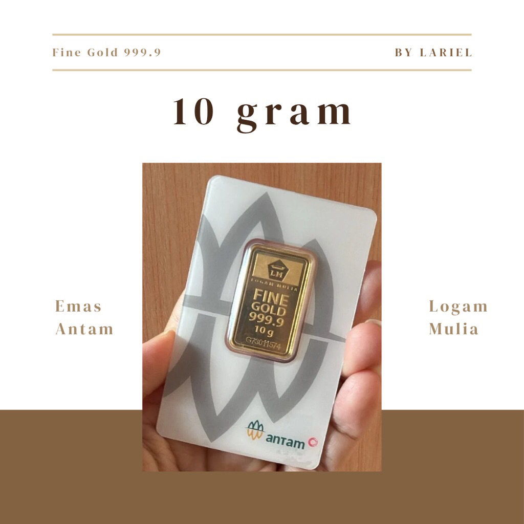 Emas ANTAM Logam Mulia Certicard - 10 gram
