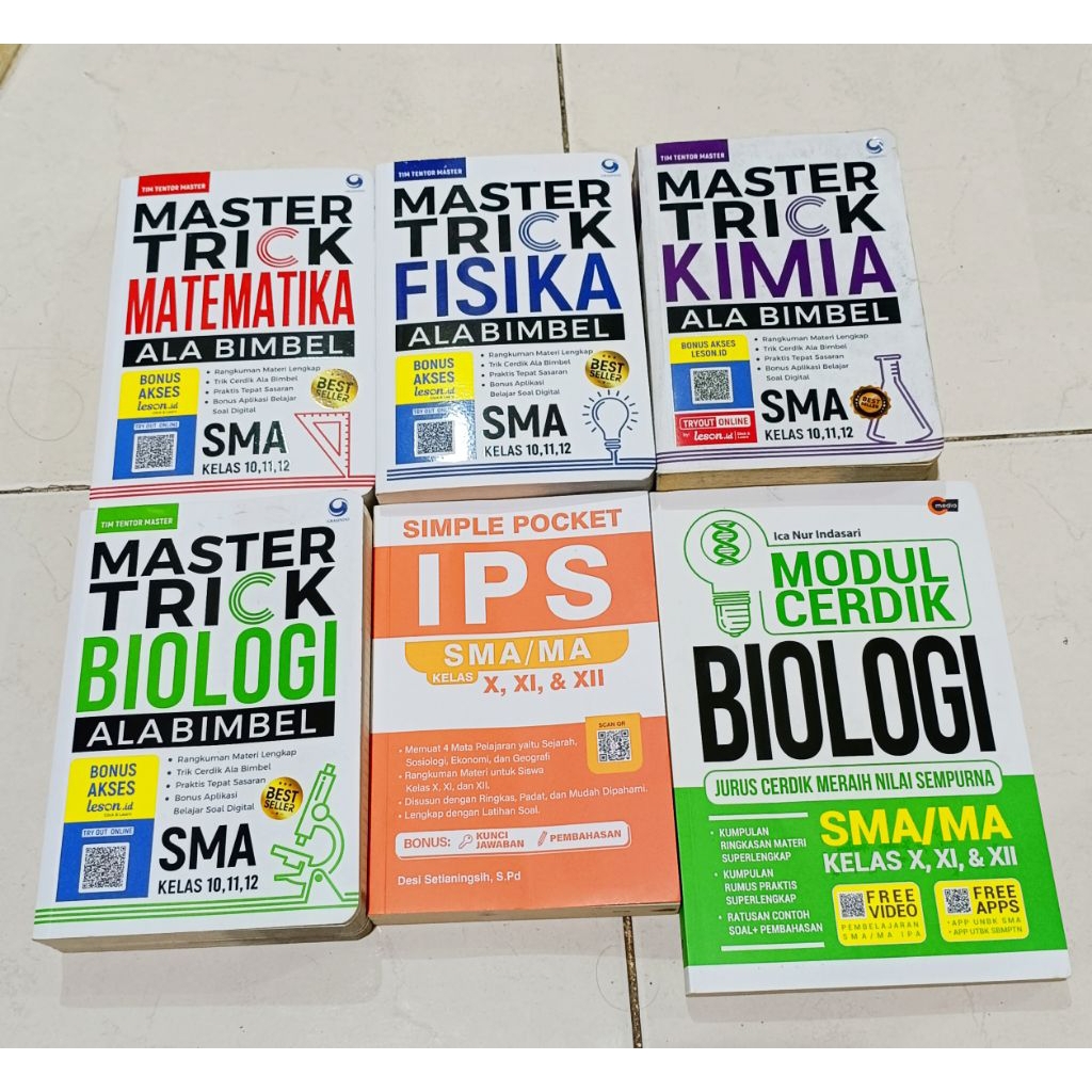 ( OBRAL ) BUKU LATIHAN SOAL SMA // PENDIDIKAN SMA // BIOLOGI // MATEMATIKA // // FISIKA  // KIMIA