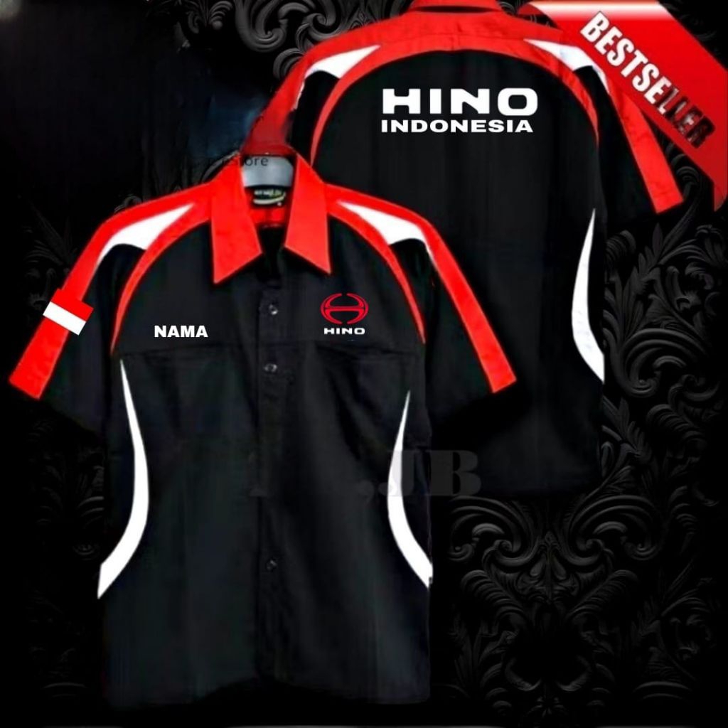 kemeja Hino Indonesia seragam Hino Indonesia pdh Hino Indonesia pakaian dinas Hino Indonesia seragam