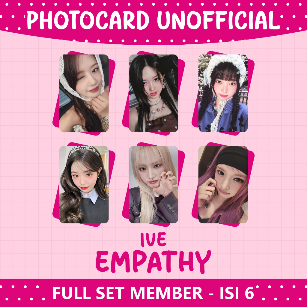 PHOTOCARD UNOFFICIAL [IVE - EMPATHY]