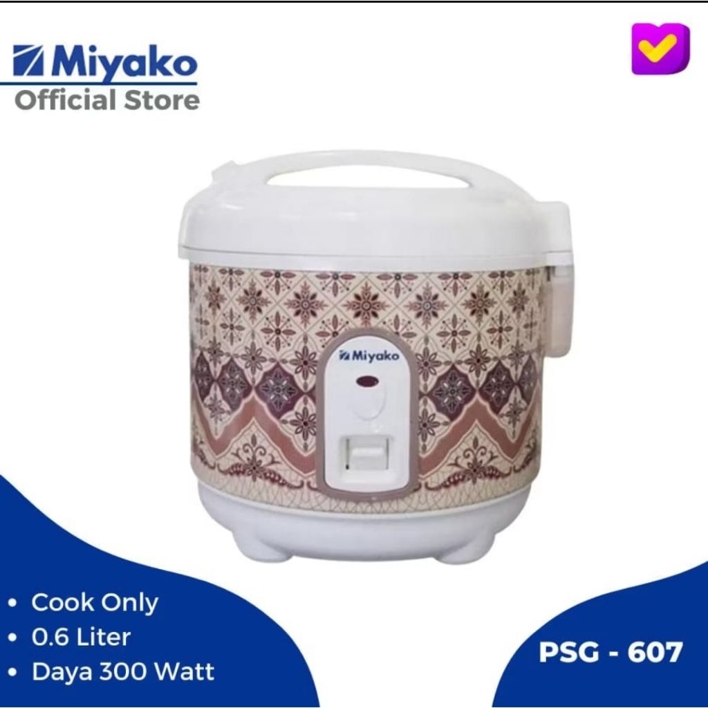 PRELOVED MAGIC COM MIYAKO PEMASAK NASI (BELUM DIPAKAI, CUMA DI UNBOXING) LENGKAP DENGAN KARDUS DAN C