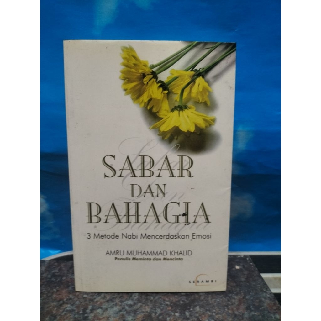 BUKU BEKAS SABAR DAN BAHAGIA 3 METODE NABI MENCERDASKAN EMOSI