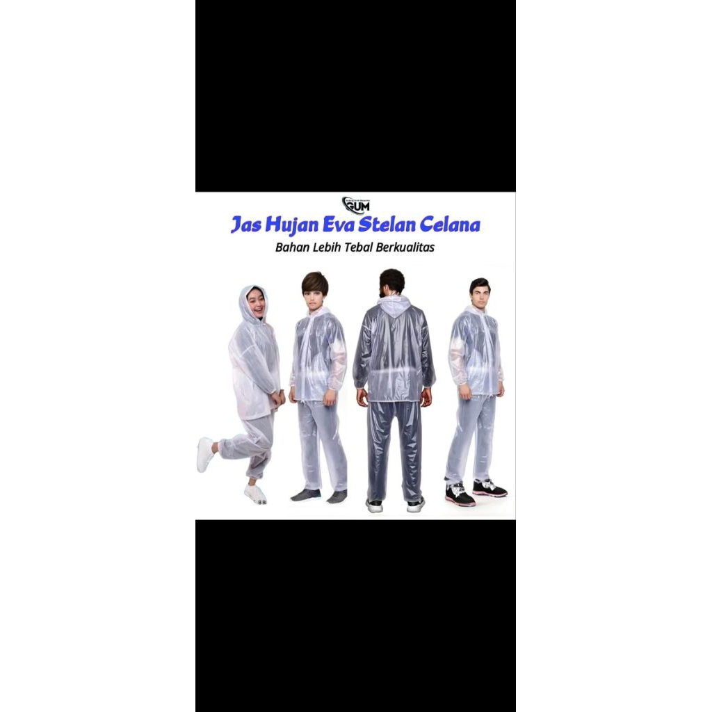 jas hujan stelan celana