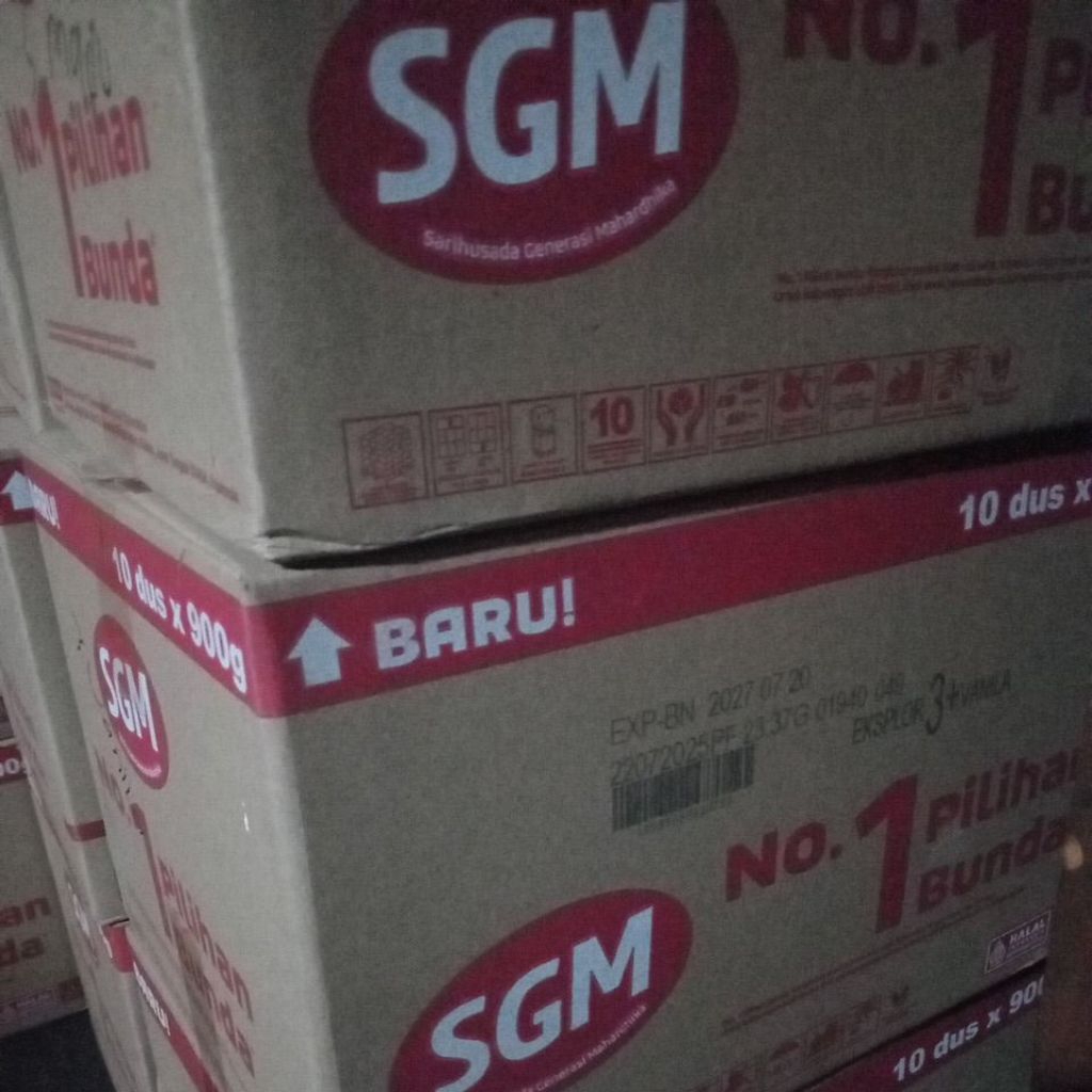 Susu SGM 3+ VANILA 10PCS/1KARTON EXP LAMA2027