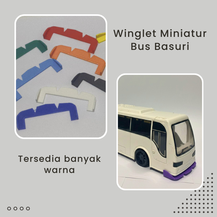 Winglet Miniatur Bus Basuri Anak Bus Miniatur