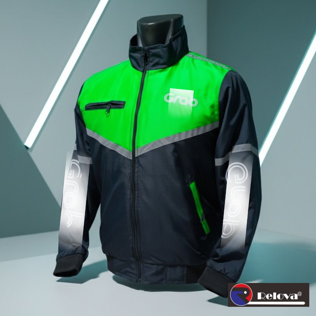 GRB NEW PROMO Jakeet Driver 3 Lapis Anti Angin Jakeet Ojol Jaket Grb Tebaru Terlaris Cod Waterfroop 