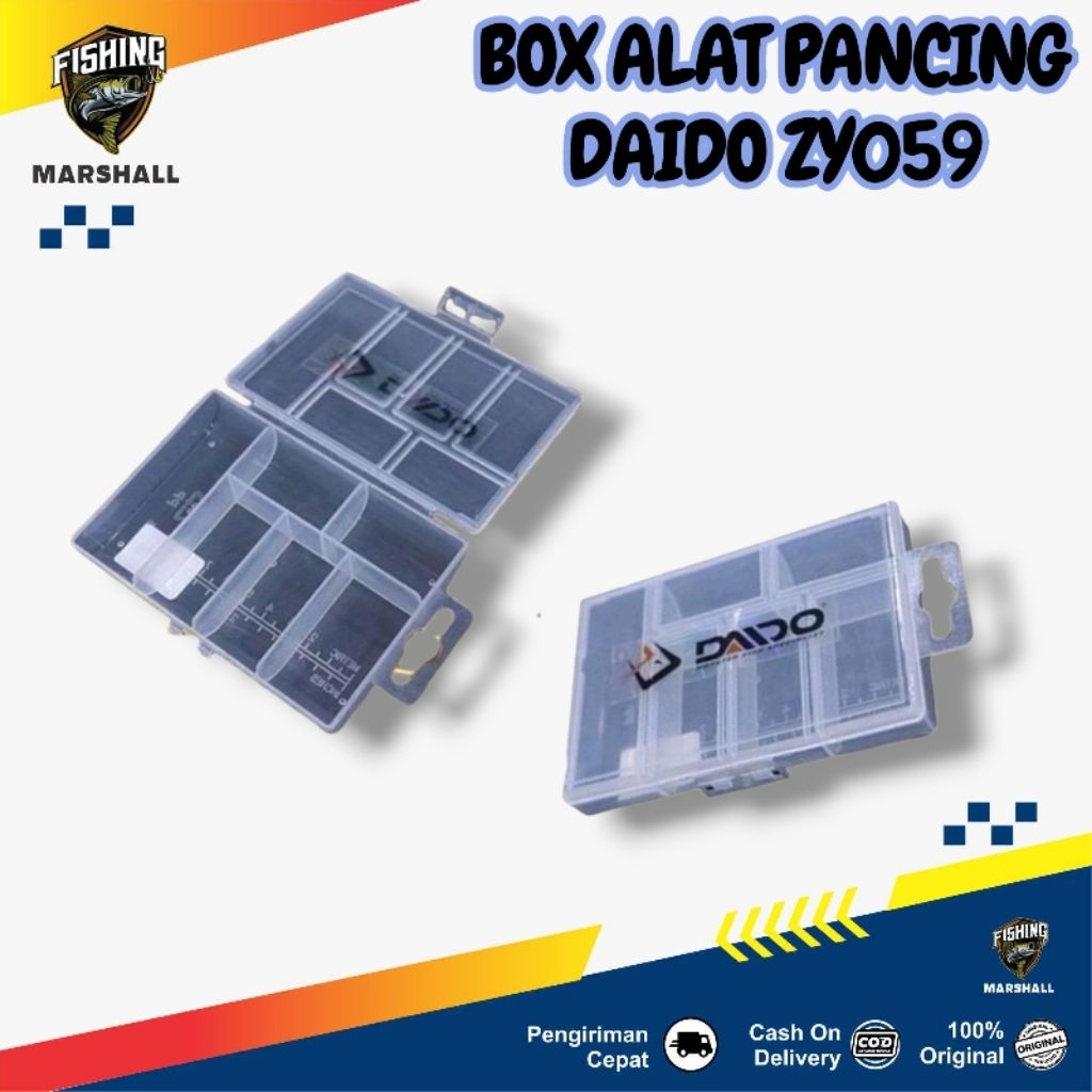 Box Tempat Pancing Daido  Zy059 Kecil Tempat Alat Pancing