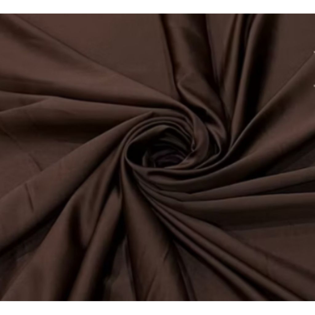 kain satin maxmara Glitter salju coklat Mahogany