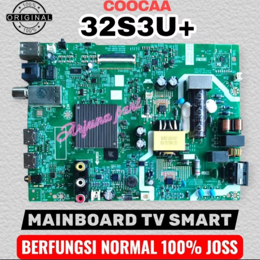 MB TV COOCAA 32S3U PLUS / MAINBOARD TV COOCAA 32S3U PLUS / MESIN TV COOCAA 32S3U+ / MODUL TV COOCAA 