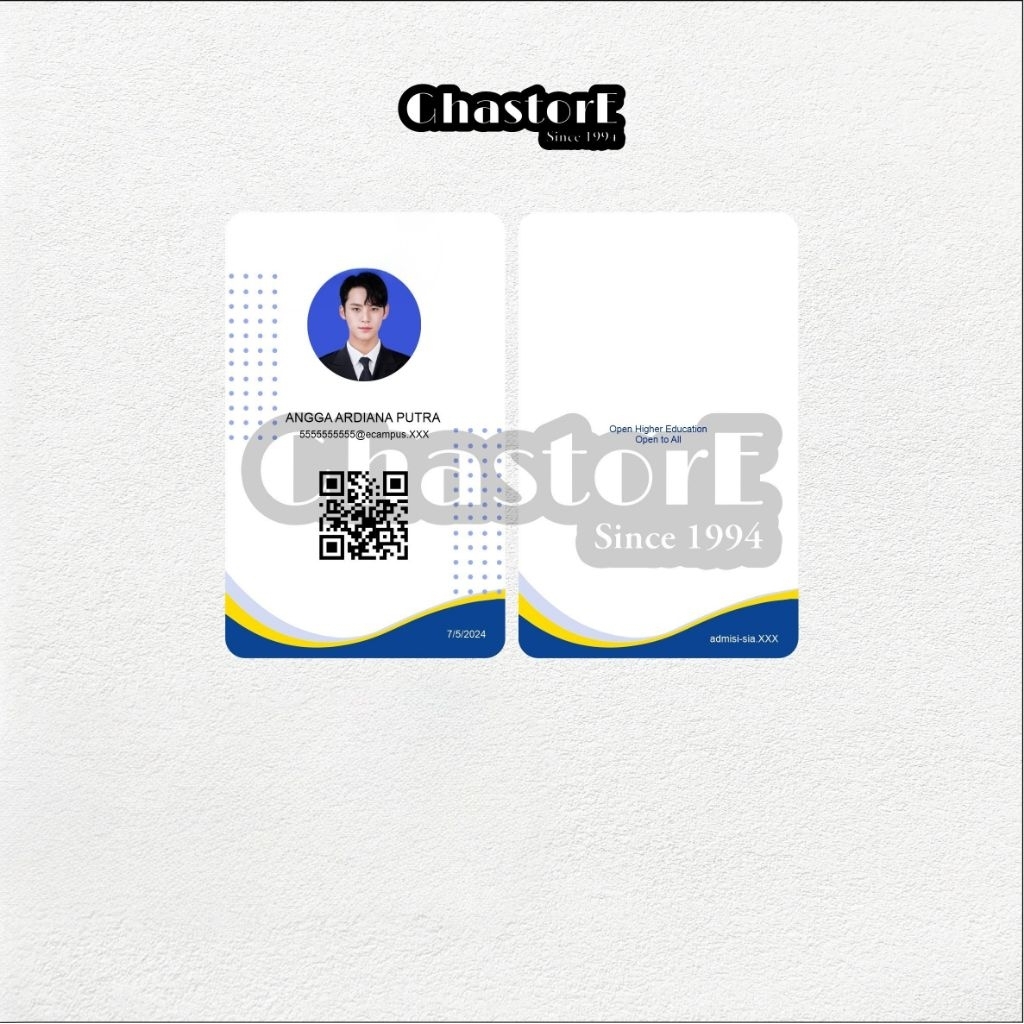 Cetak KTM UT Pelajar/Anggota/ Satuan bahan tebal sehari jadi