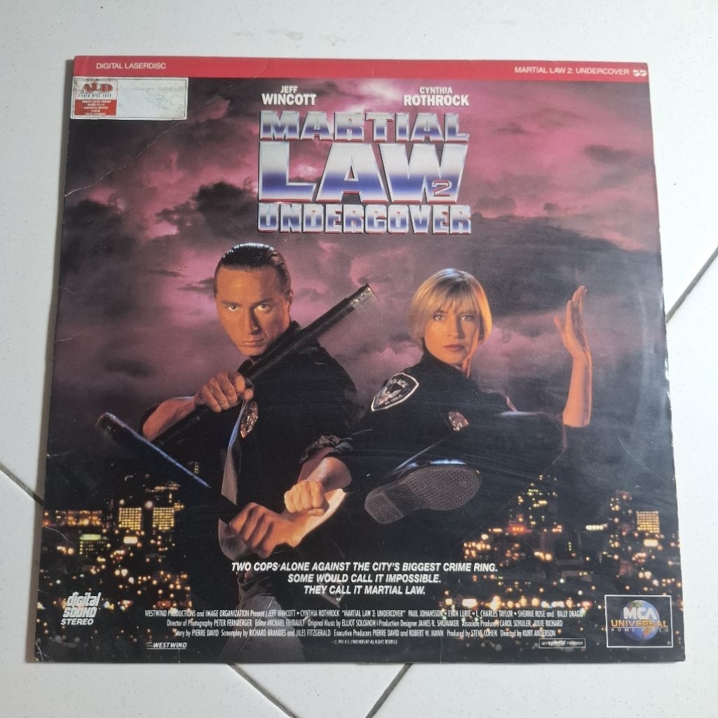 Laserdisc Martial Low Undercover 2 Second
