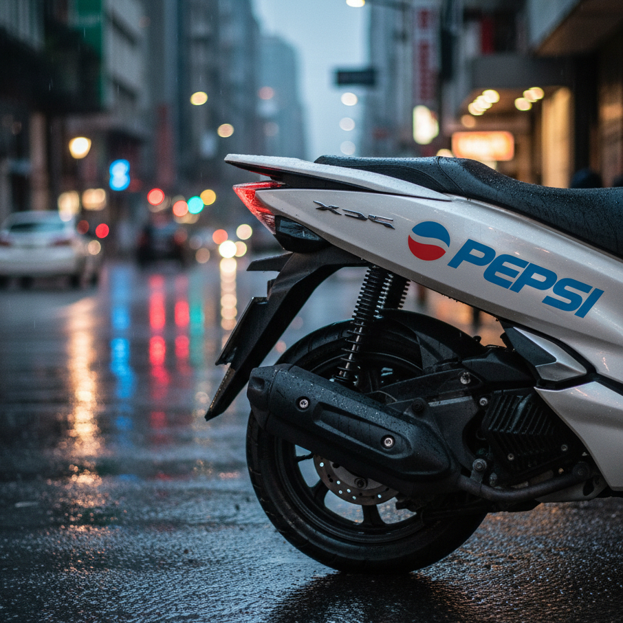 PROMO STICKER CUTTING PEPSI BLUE STICKER PEPSI