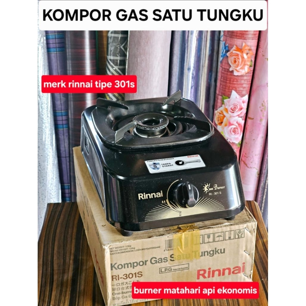 KOMPOR GAS SATU TUNGKU RINNAI