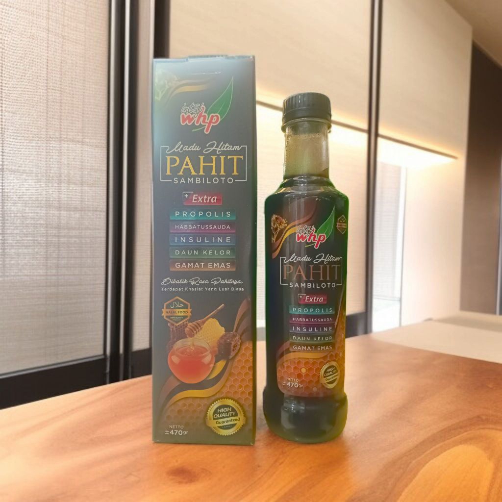 Madu Hitam Pahit Sambiloto Extra Intaj Whp 470 gram