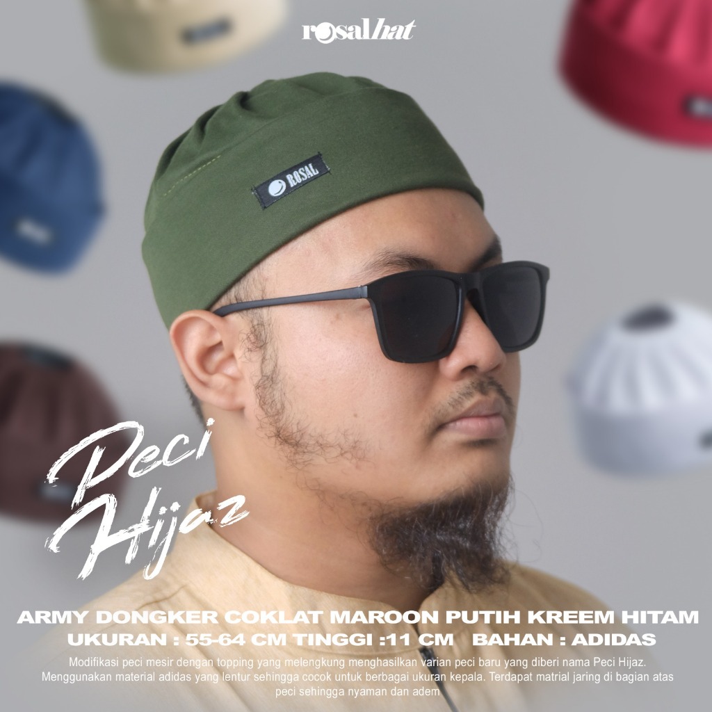 PECI HIJAZ ROSAL MURAH ORIGINAL PREMIUM / SONGKOK MUSLIM TERBARU KEKINIAN TURKI