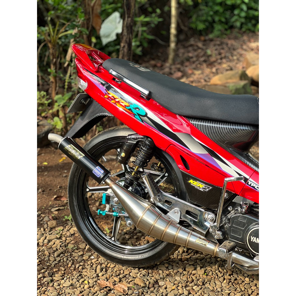 KNALPOT Fizr/Force1/Fiz BM POWER KOLONG SAMPING V3 Stainless KEN2 Racing Muffler