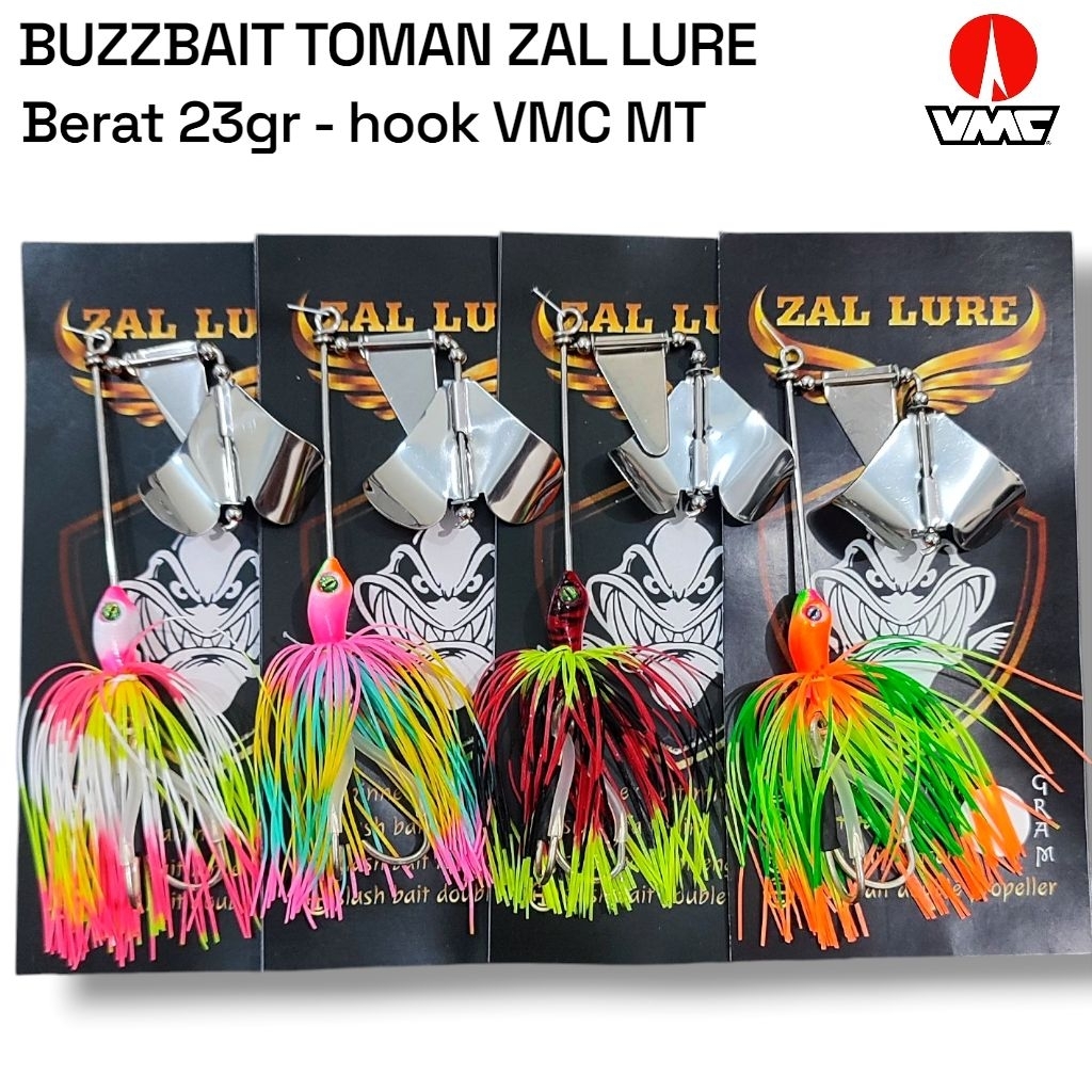 BUZZBAIT ZAL LURE 23GR VMC MT. LURE CASTING TOMAN. umpan casting toman