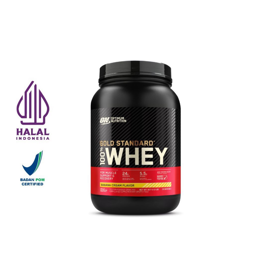 Optimum Nutrition ON WHEY GOLD STANDARD 100% Whey Protein 2lb 2 LBS - Susu Protein Import USA