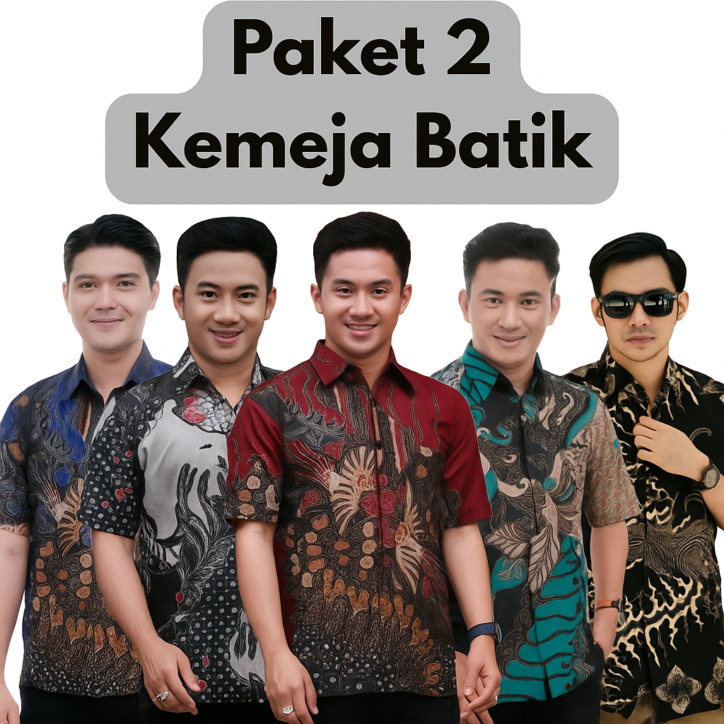 Paket 50 Ribu Dapat 2 Baju Batik Lengan Pendek (Bisa Pilih Motif)