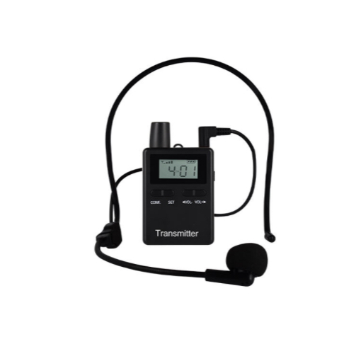 Transmitter (pembicara) Tour Guide System tipe 2401 untuk Haji, Umroh, tour, seminar, konferensi