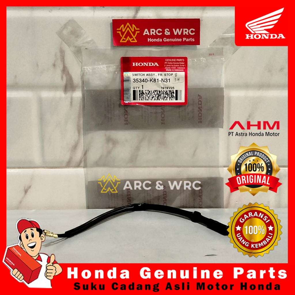 Switch Rem Belakang Honda Beat Scoopy Vario 110 FI eSP Karbu Genio Spacy FI Karbu Vario Techno 125 F