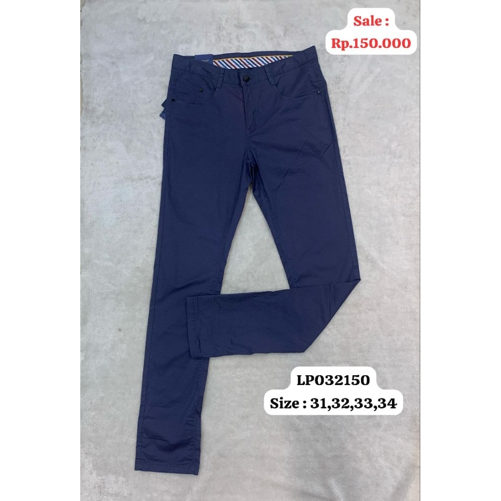 Celana Kain Panjang Pria Dewasa Ukuran 31-34 Model SlimFit
