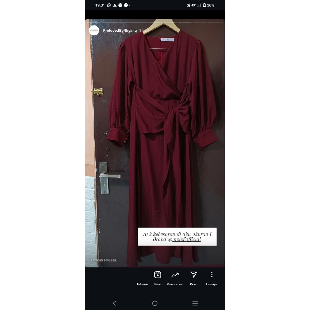 preloved Dress by @LYF official  Size L