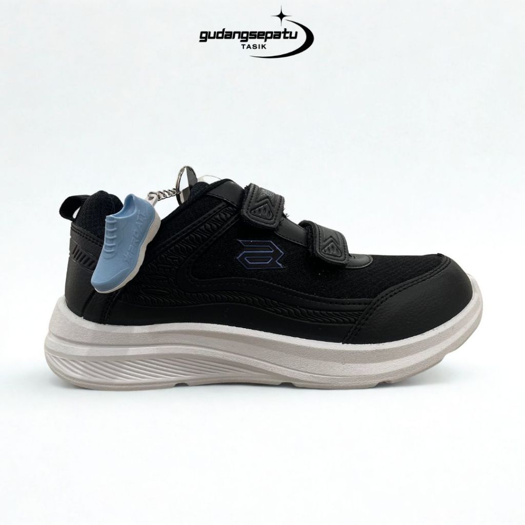 Sepatu Sekolah Remaja Tanggung Hitam Putih SD SMP Cewek Cowok PRO ATT Simple Rubber Antiselip Empuk