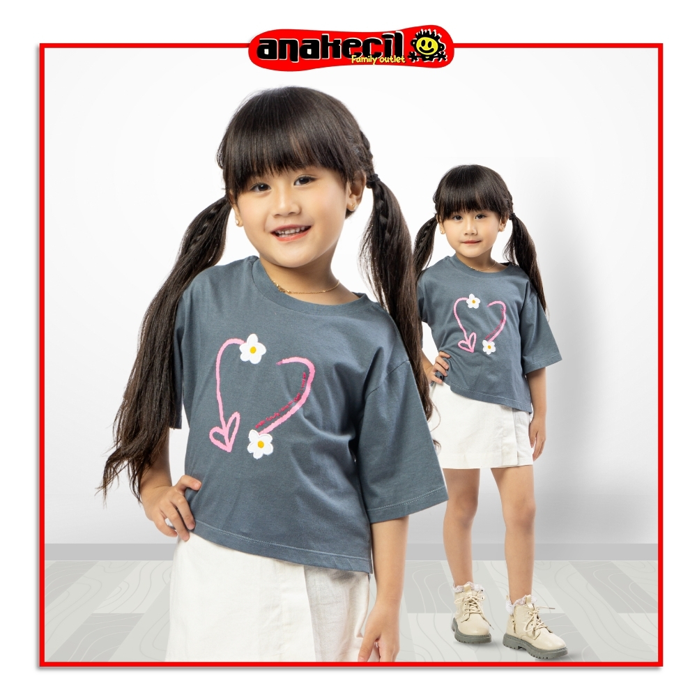 Anakecil Madison Mae Crop Top Anak Perempuan Love Arrow