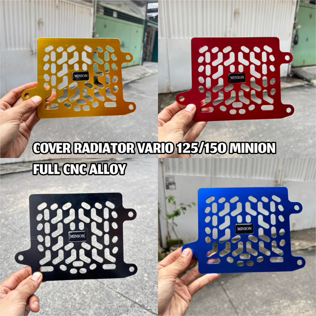 TUTUP COVER RADIATOR CNC MINION VARIO 125/150 PCX - VARIO 150/160 ADV 160 ORIGINAL THAILAND FULL CNC
