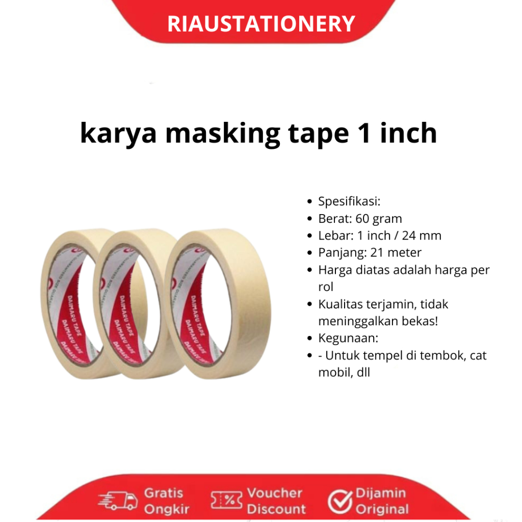 karya ISOLASI KERTAS 1" 1 slop