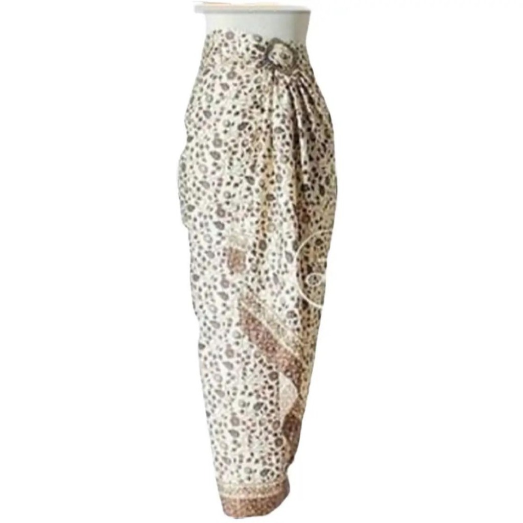 Rok Batik Wanita Bawahan Kebaya Model Kain Lilit Bahan Semi Sutra Silky Motif 036