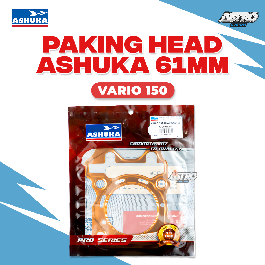 Paking Head Tembaga Vario 125 150 PCX ADV 59 60 61 62 63 MM Ashuka Gasket Blok Packing Peking Motor