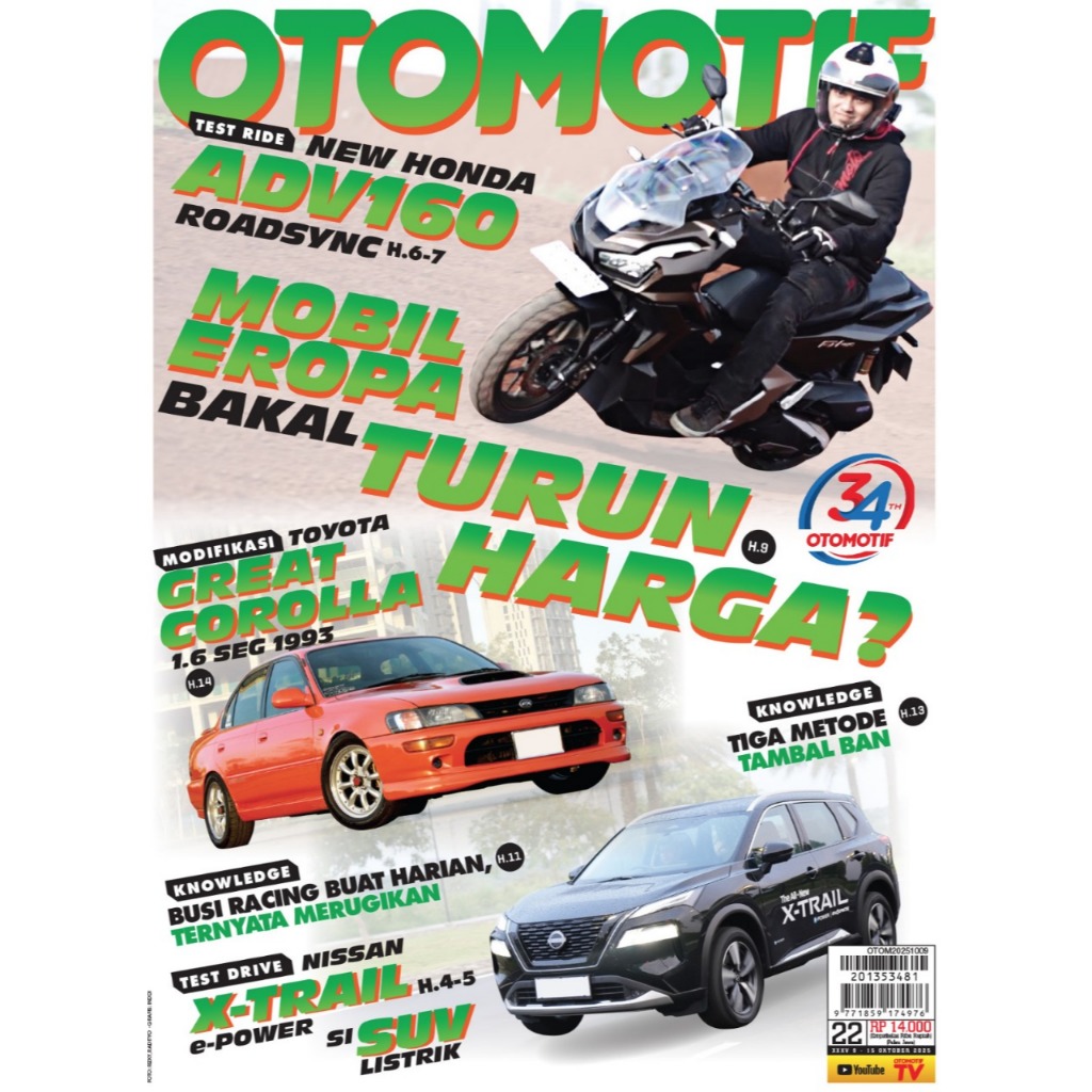 Tabloid Otomotif edisi Oktober 2025 - Otomotif No.22