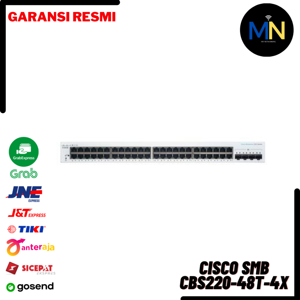 Cisco CBS220-48T-4X 48-Port Gigabit Managed Network Switch with SFP+