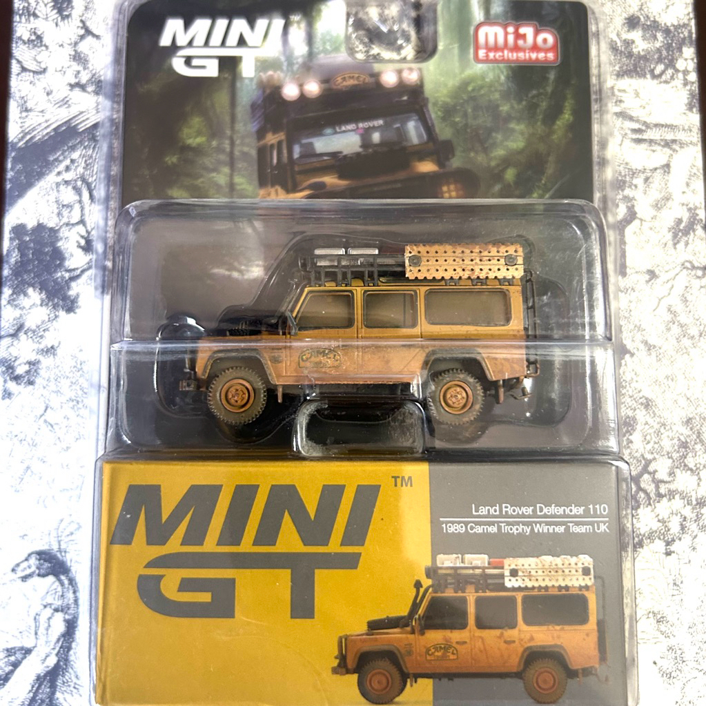 Mini GT Land Rover Defender 110 Camel Tropy Winner Team UK