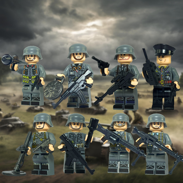 Mainan Action Figure Tentara WW2 US Jerman German Soldier