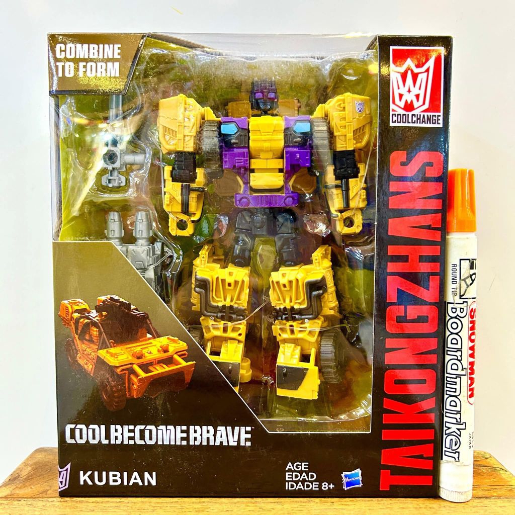 Mainan action figure Transformer Coolbecomebrave box swingle Taikongzhan kubian cool changes